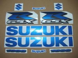 Suzuki gsxr 1000 k6 k7 k8 k9 k10 blue decals kit