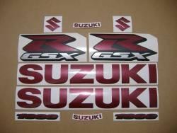 Suzuki gsxr 1000 wine red labels graphics kit