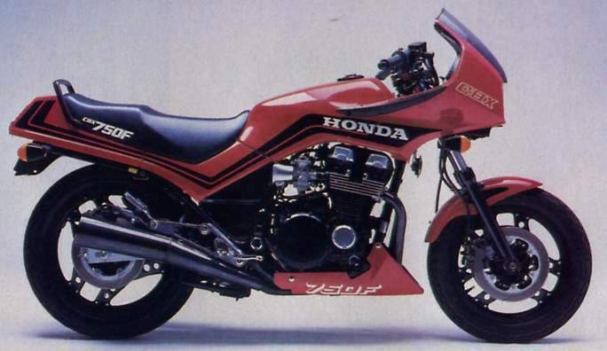 Honda CBX 750F f2 1984 decals set (cbx750 rc17 kit) - red version
