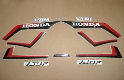 Honda cbx750f 1985 silver restoration stickers