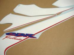 Honda fireblade 2007 sc57 white stickers kit 