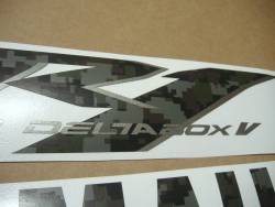 Yamaha YZF R1 2009 camouflage army decals kit