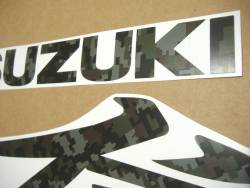 Suzuki Hayabusa 1340 k8 military green decals set