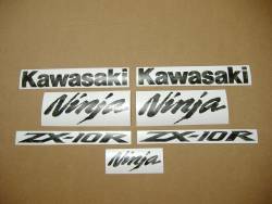Kawasaki Ninja ZX10R army military green decals kit