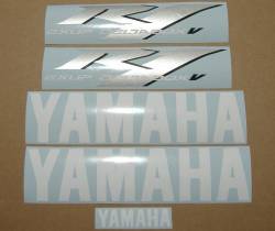 Yamaha R1 2004 white logo stickers kit