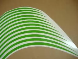 Kawasaki Ninja green wheel stickers set
