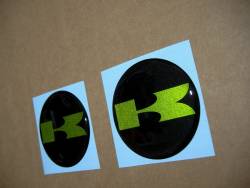 Kawasaki 3D gas tank gel badges