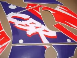 Honda CBR 900RR 1993 white purple stickers set