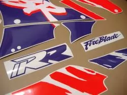 Honda 900RR SC28 1993 white purple full decals kit
