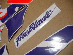 Honda 900RR SC28 1993 white purple logo graphics