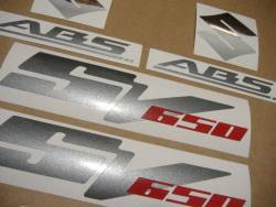 Suzuki SV650 2007 titanium grey logo graphics