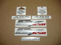 Suzuki SV 650 2007 titanium grey decals kit 