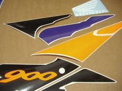 Honda CBR 900RR 1996 grey orange stickers set