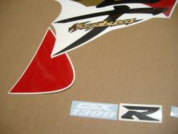 Suzuki Hayabusa 1340 2014 red labels graphics