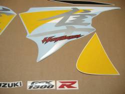 Suzuki Hayabusa 1340 2013 yellow labels graphics