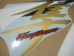 Suzuki Hayabusa 2013 white complete sticker kit