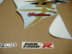 Suzuki Hayabusa 1340 2013 white decals kit 