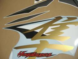 Suzuki Hayabusa GSX1300R L3 white stickers set